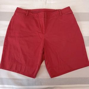 Talbots perfect shorts, coral color